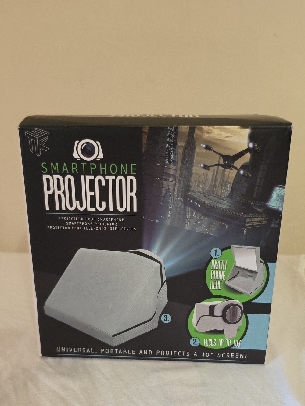 Smartphone Projector Portable White And Black Phone Projector